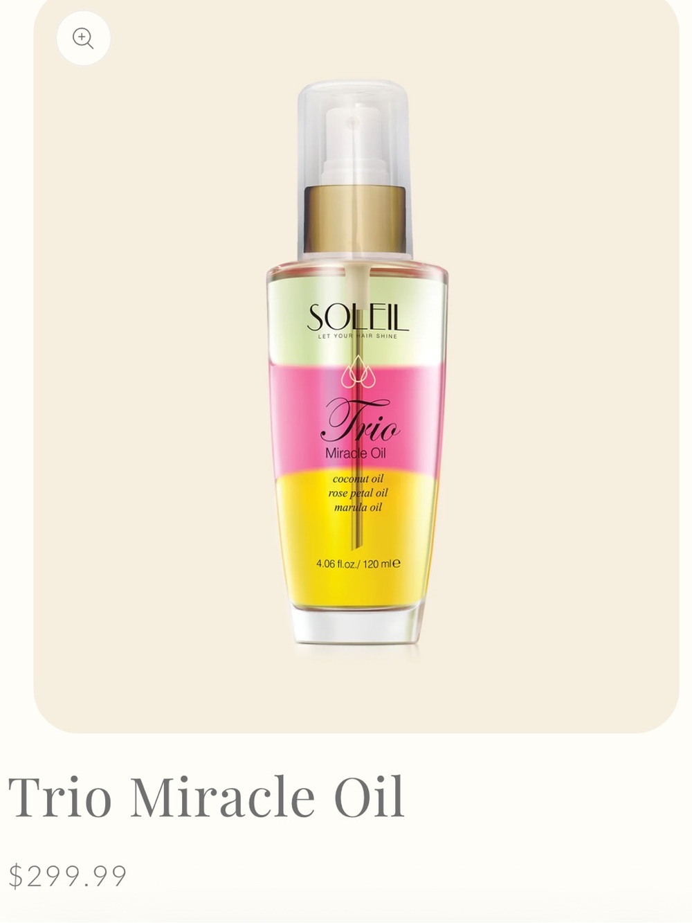 Soleil Trio Miracle Oil
